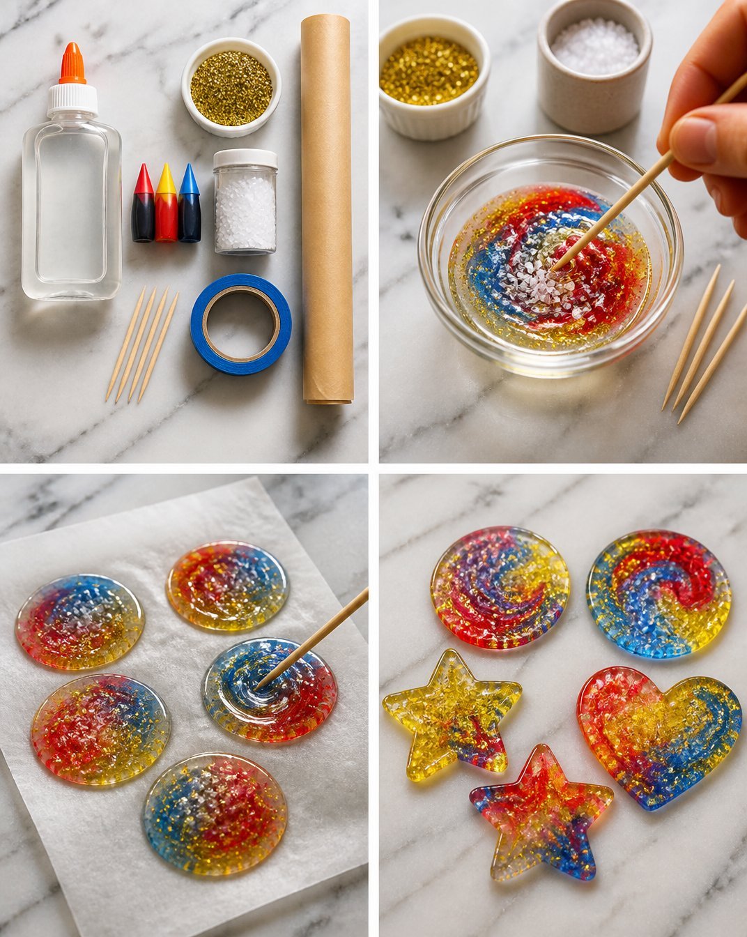 DIY Colorful Crafts Using Clear Glue 20 DIY Colorful Crafts with Clear School Glue