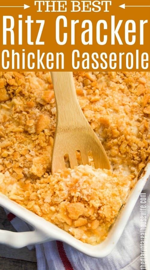 Best Ritz Cracker Chicken Casserole Recipe | Casserole recipes with ritz crackers, Chicken casserole with ritz, Easy chicken casserole recipes