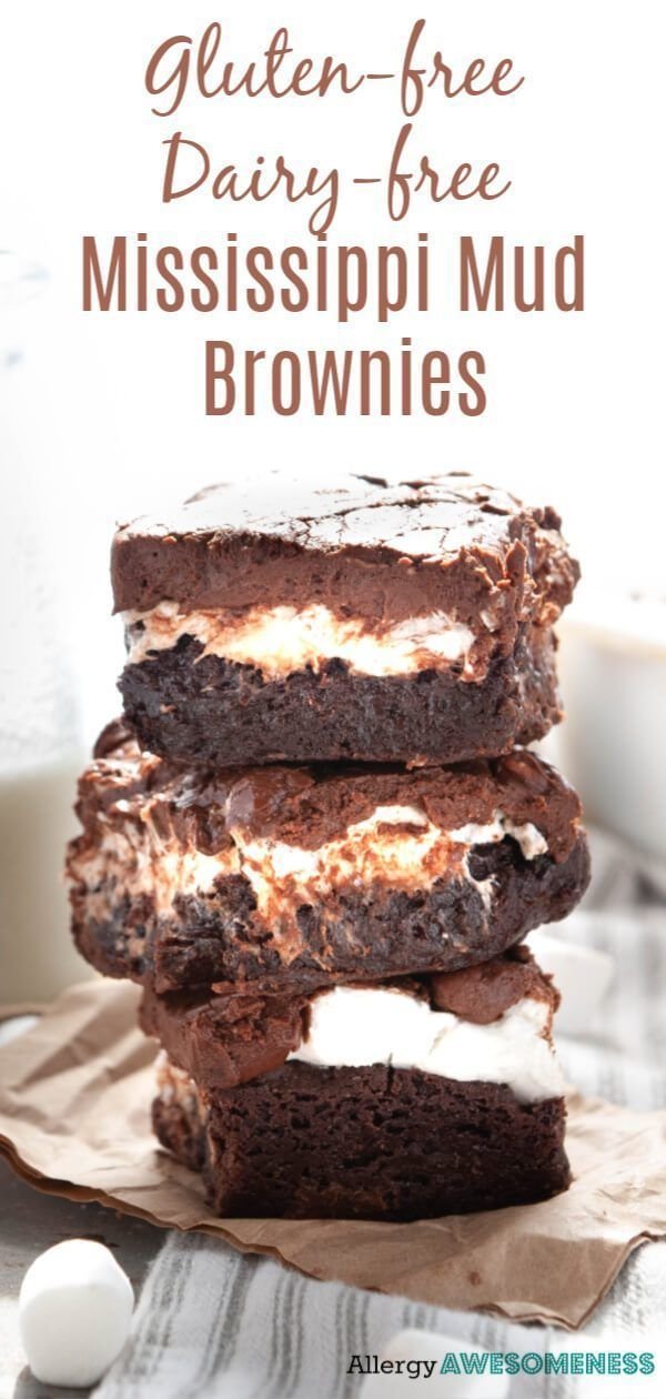 Allergy-friendly Mississippi Mud Brownies (Top 8 free!)