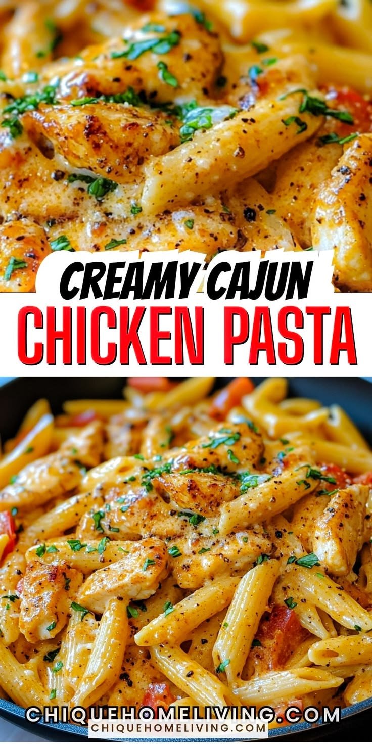 Easy Creamy Cajun Chicken Pasta