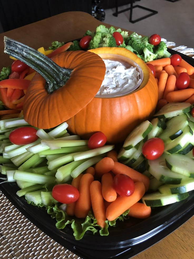 Autumn Baby Shower Pumpkin Ideas | Pumpkin theme food ideas, September party food, October birthday party food ideas