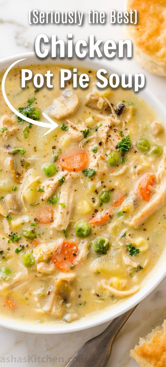 (The BEST) Chicken Pot Pie Soup Recipe