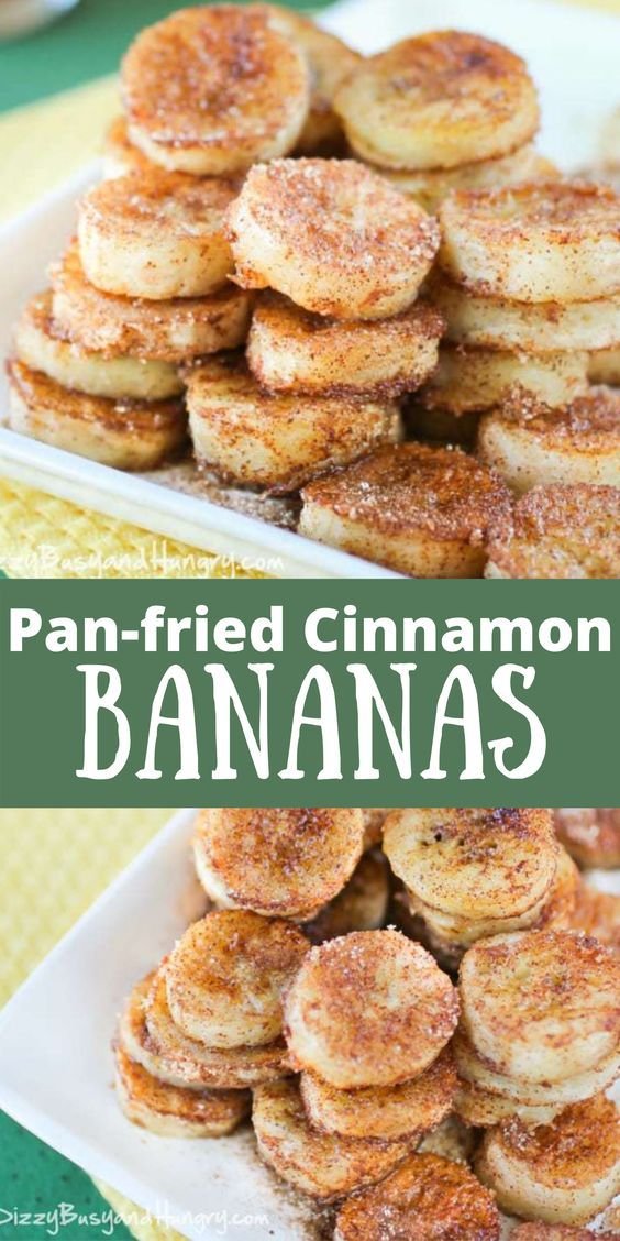 Pan Fried Cinnamon Bananas
