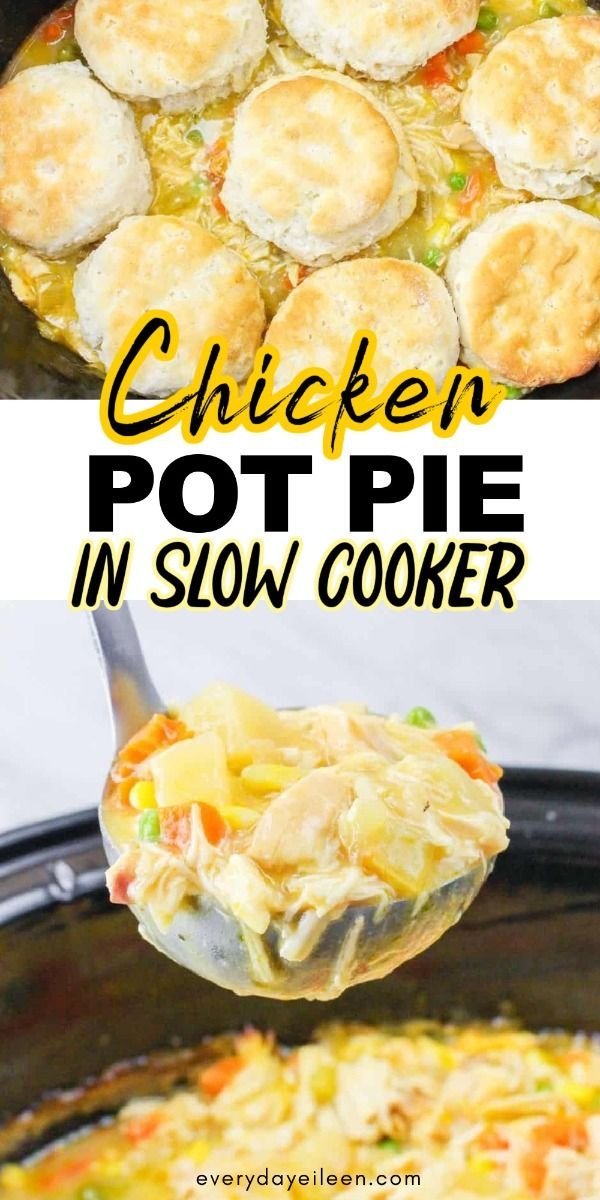 Easy Slow Cooker Chicken Pot Pie