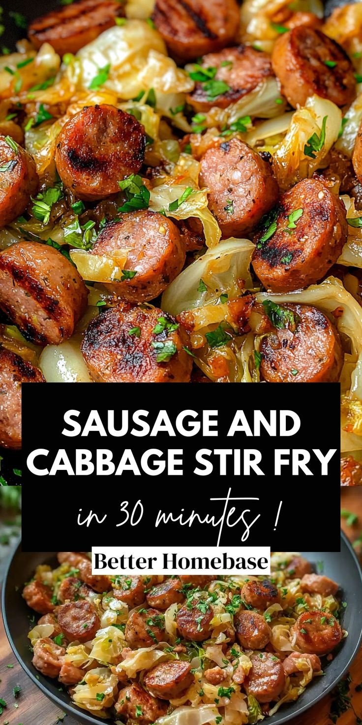 Sausage and Cabbage Stir Fry (30-Minutes)