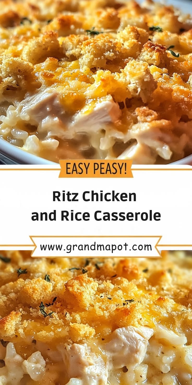 Ritz Chicken and Rice Casserole: A Creamy, Comforting Family Favorite