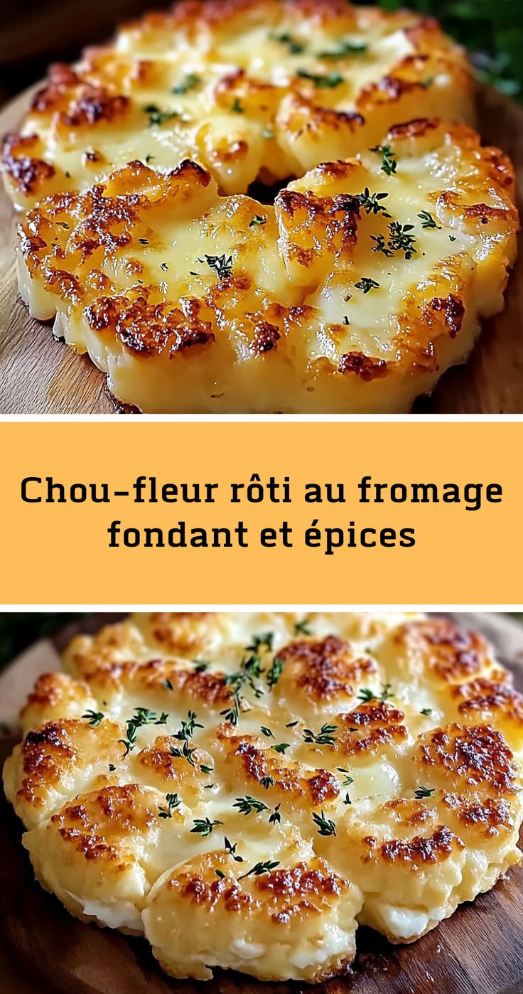 Chou-fleur rôti au fromage fondant et épices : recette gourmande facile à tester absolument !