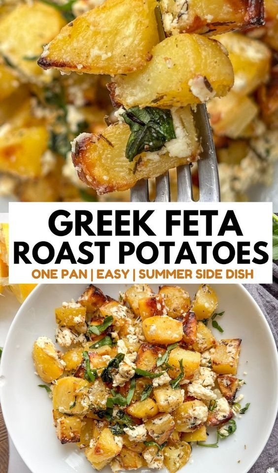 Baked Feta Potatoes with Lemon