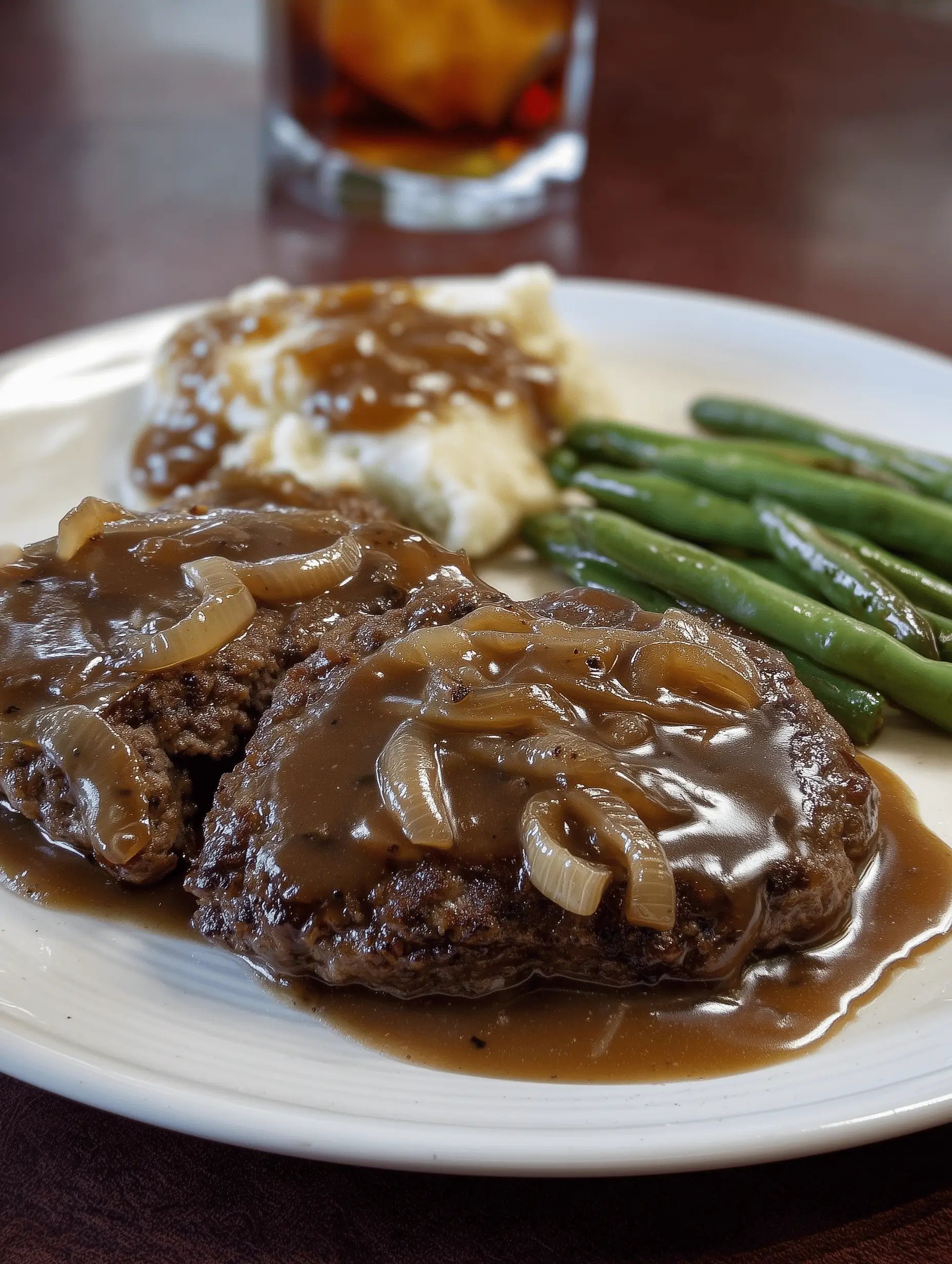 Hamburger Steak with Onions and Gravy