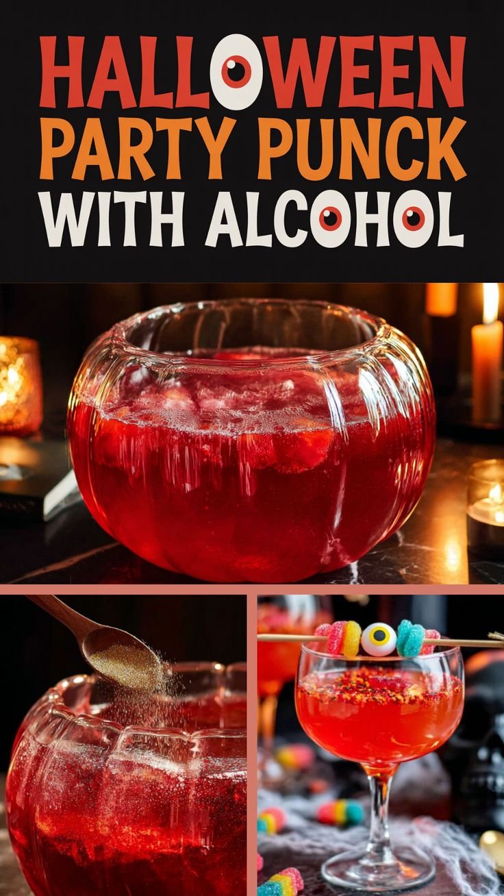 Eerie & Delicious Halloween Party Punch with Alcohol – The Ultimate Party Drink
