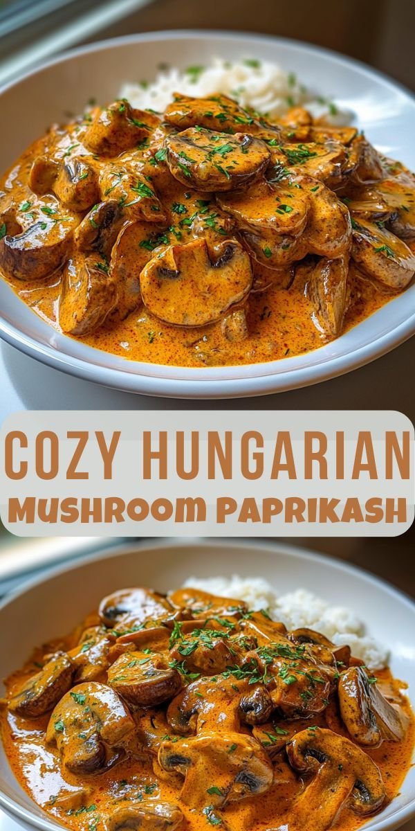 Cozy Hungarian Mushroom Paprikash