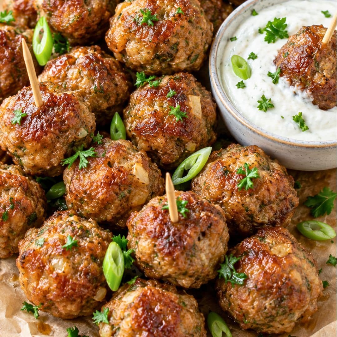 Healthy Broccoli Cheddar Turkey Meatballs