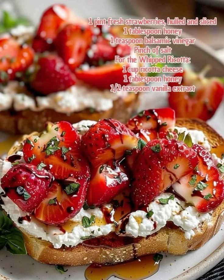 Strawberry Ricotta Toast