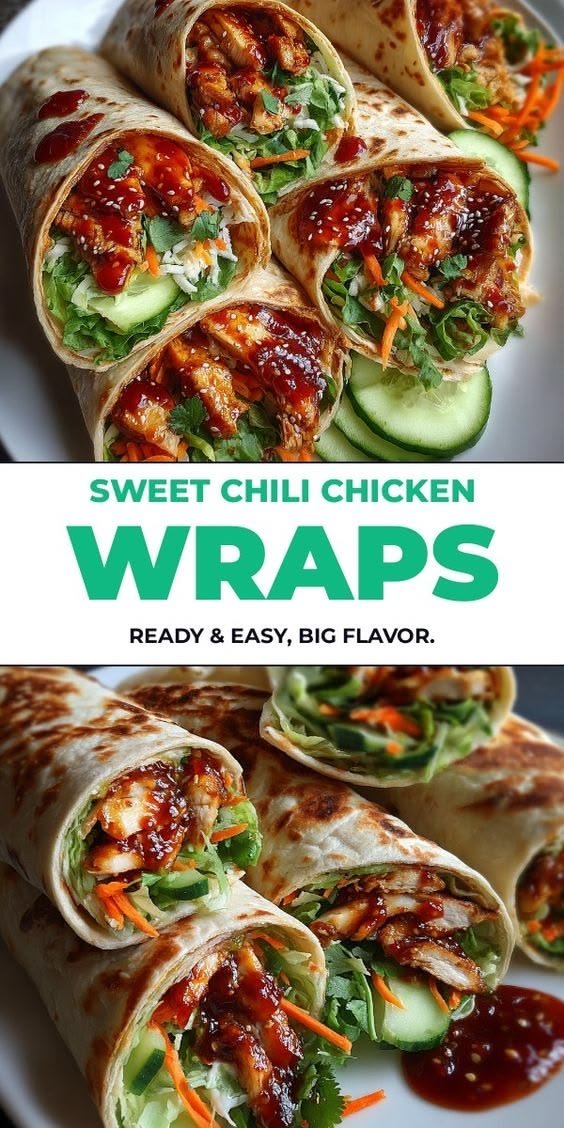 Sweet Chili Chicken Wraps