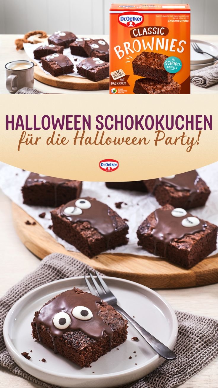 Halloween Schokokuchen für die Halloween Party I Beste Halloween Rezepte 2024