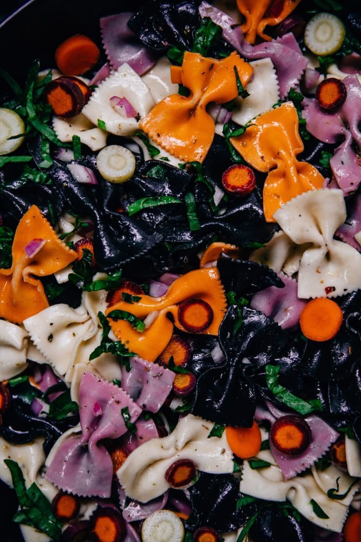 Spooky Halloween Pasta Salad