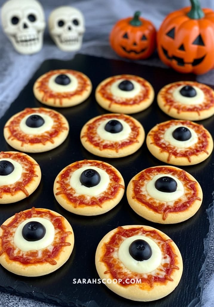 🍕 Eyeball Mini Pizzas That Kids Can Decorate Themselves 👁️🧀