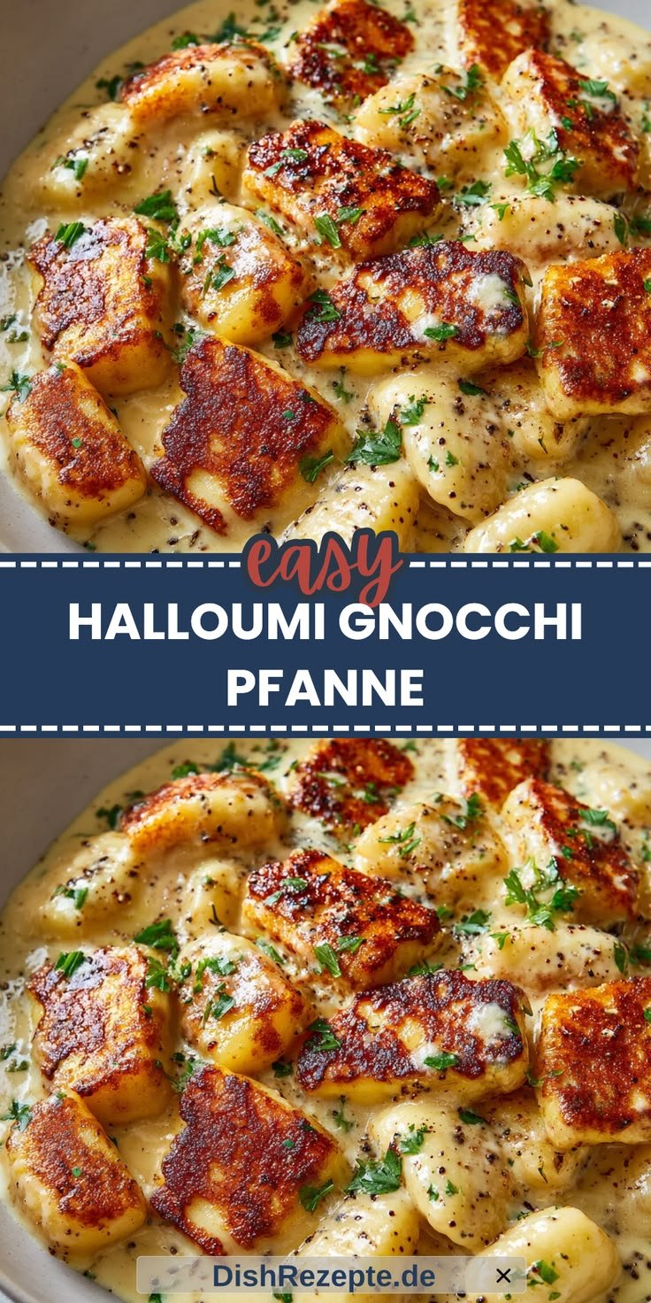 Mach Diese Halloumi-Gnocchi-Pfanne Mit Knusprigem Käse