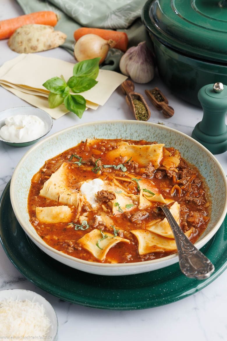 Lasagnesuppe – deftiges One-Pot-Gericht