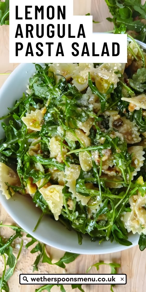 Lemon Arugula Pasta Salad