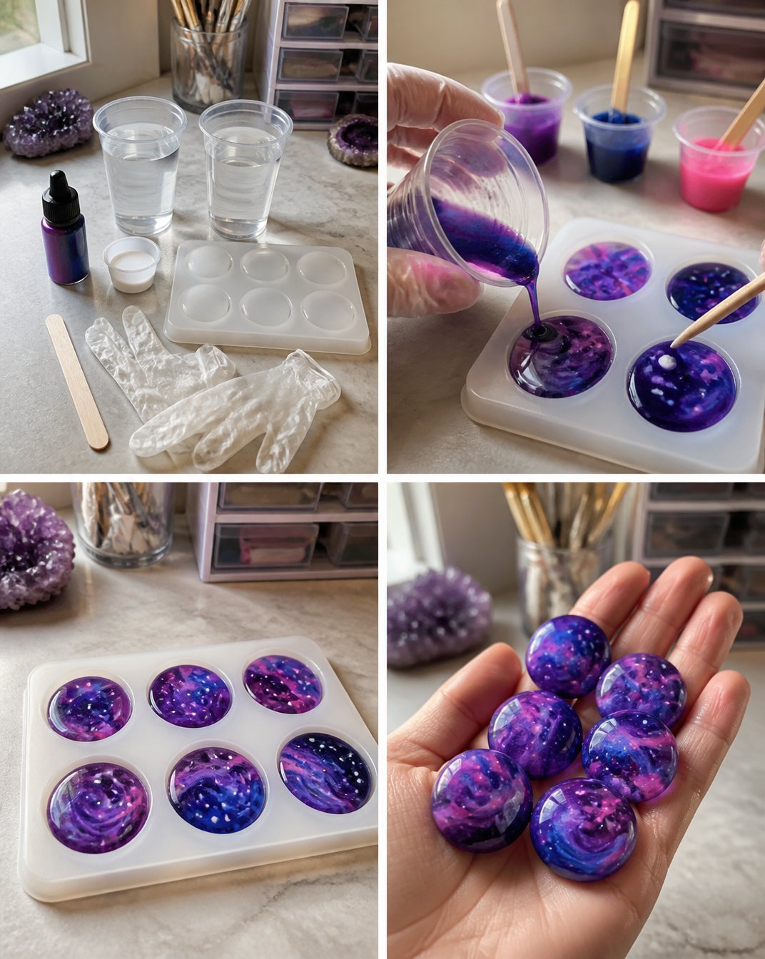 Crystal Worry Stones: How to Make DIY Sparkling Pebbles 2 Crystal Worry Stones