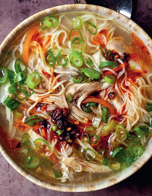 Ginger Garlic Chicken Noodle Soup