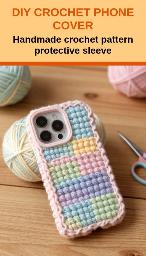 Handmade Crochet Phone Cover Stylish Accessory 6 Handmade Crochet Phone Cover