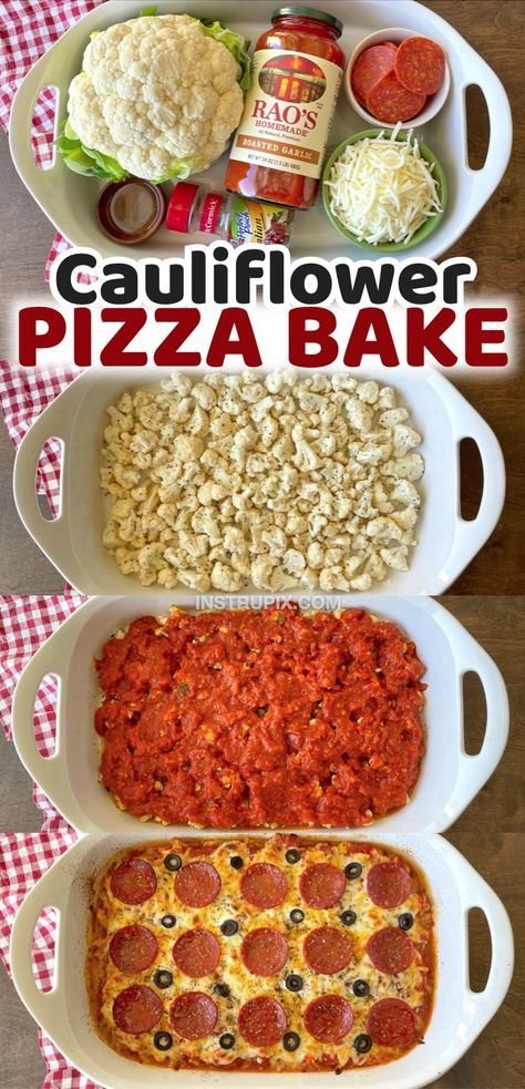 Cauliflower Pizza Bake