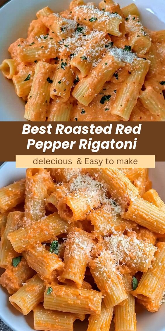 Roasted Red Pepper Rigatoni