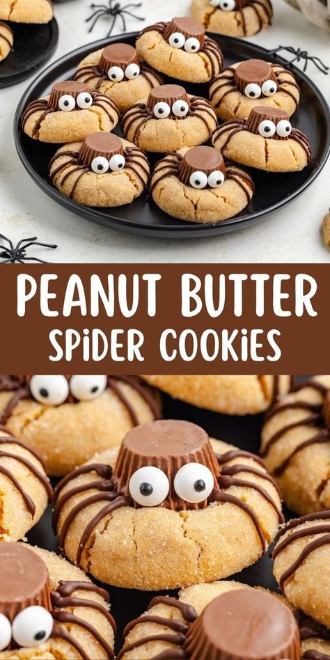Spider Peanut Butter Cookies