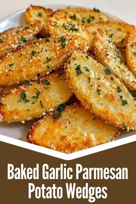 Baked Garlic Parmesan Potato Wedges