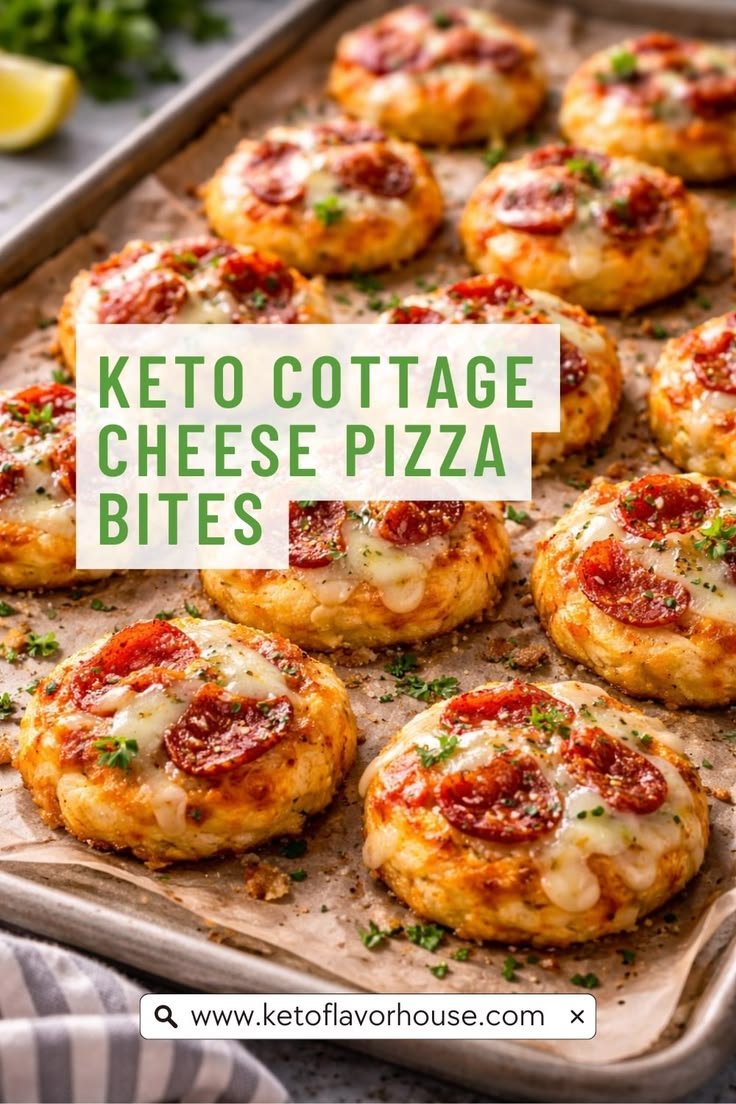 Keto Cottage Cheese Pizza Bites | Easy Low Carb High Protein Snack Recipe