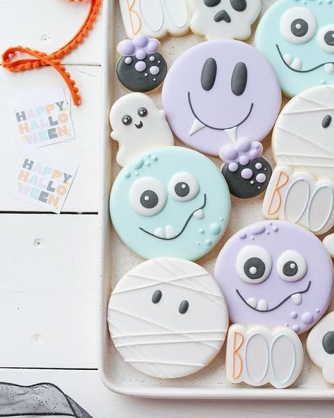 Halloween baby cookies decorated | Baby's first halloween sugar cookies, Halloween cookies 2025, Decorated halloween cookies royal icing