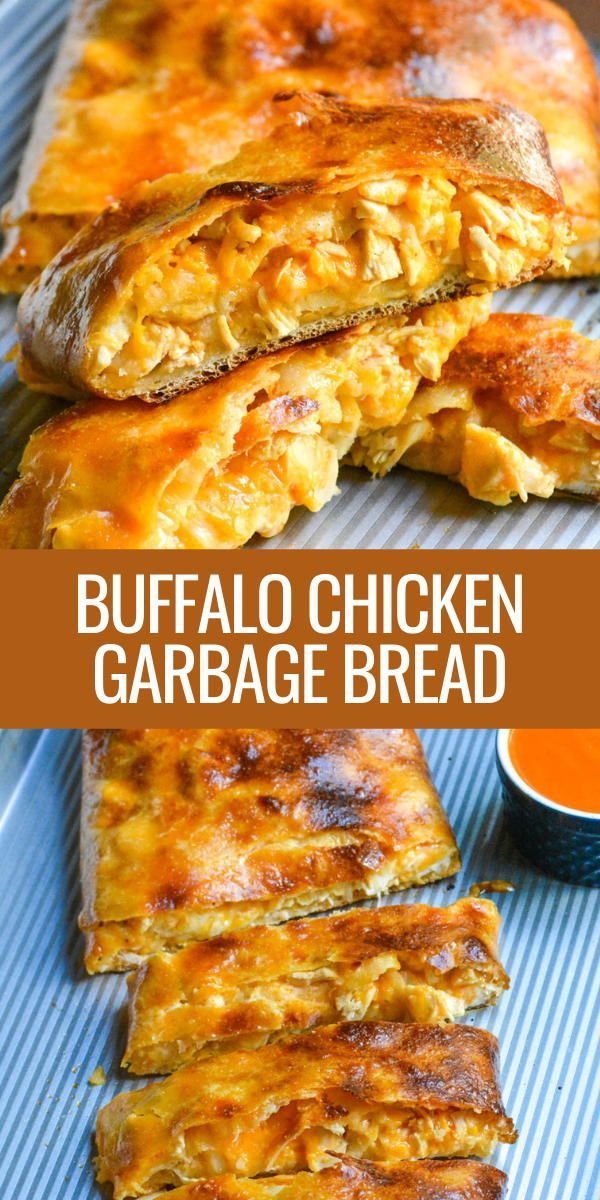 Buffalo Chicken Garbage Bread