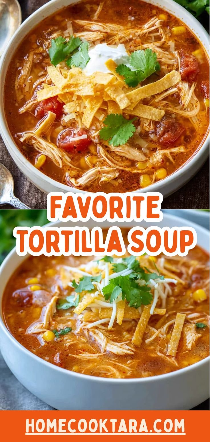Simple Crockpot Chicken Tortilla Soup Everyone Loves