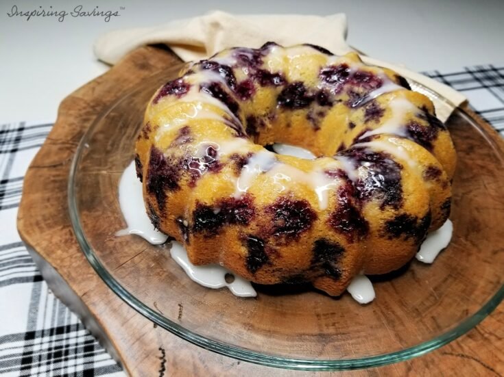 Classic Blueberry Sour Cream Pound Cake