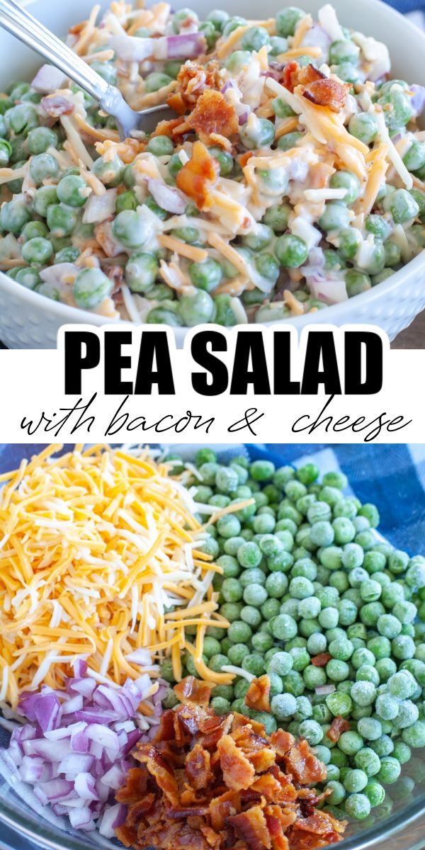 Classic Pea Salad with Bacon