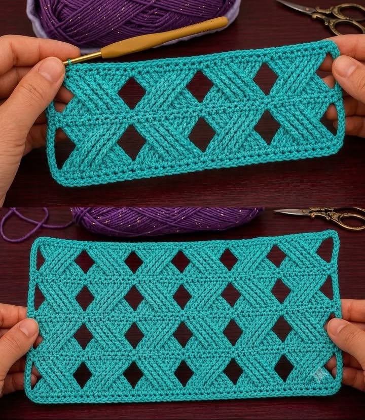 1-10: Wie sehr LIEBST du diese Textur? 😍 Dieser atemberaubende 3D-Kabel- und Spitzen-Häkelstich ist ein Wendepunkt. Würdest du ihn für eine kuschelige Decke oder einen auffälligen Schal verwenden? Teile deine Ideen und bewerte ihn unten...