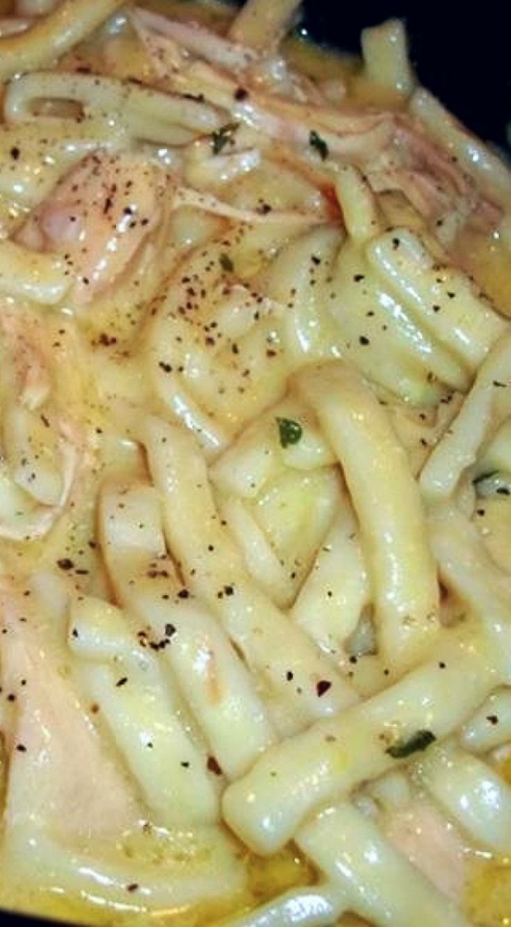 Cassie's Comforting Chicken & Noodles Recipe | Crock pot chicken and noodle, Comfort chicken and noodles crockpot, Chicken noodles crock pot recipe