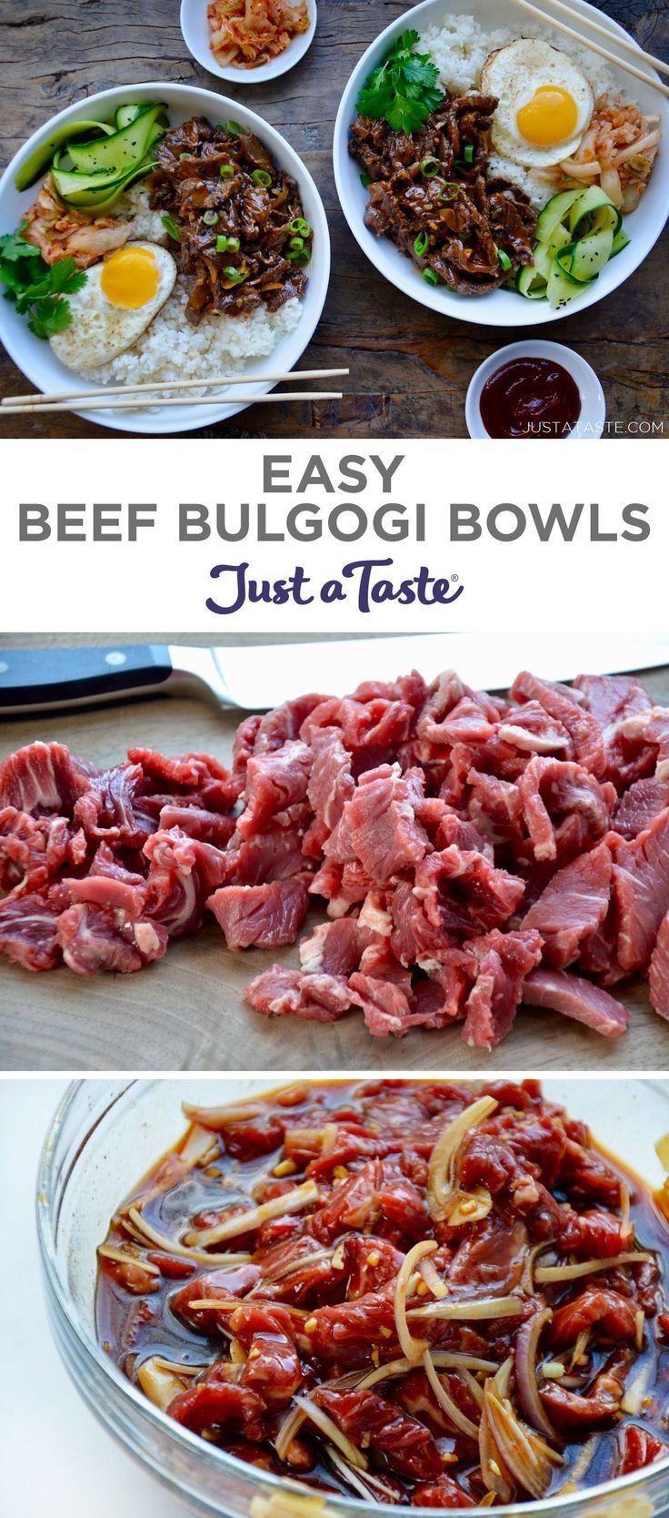 Easy Beef Bulgogi Bowls | Just a Taste