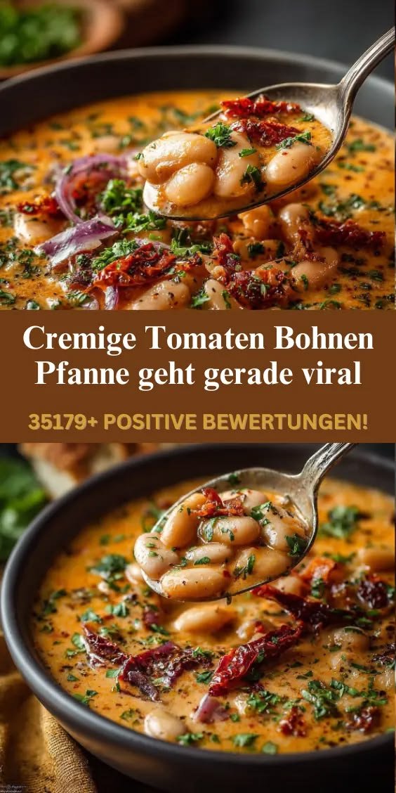 Diese cremige Tomaten Bohnen Pfanne geht gerade auf Pinterest viral