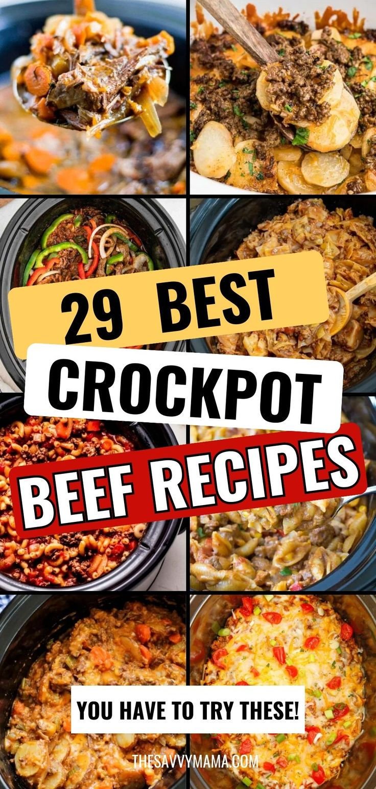 Easy Juicy Beef Crockpot Recipes: No Carrots, Ground Beef & More!
