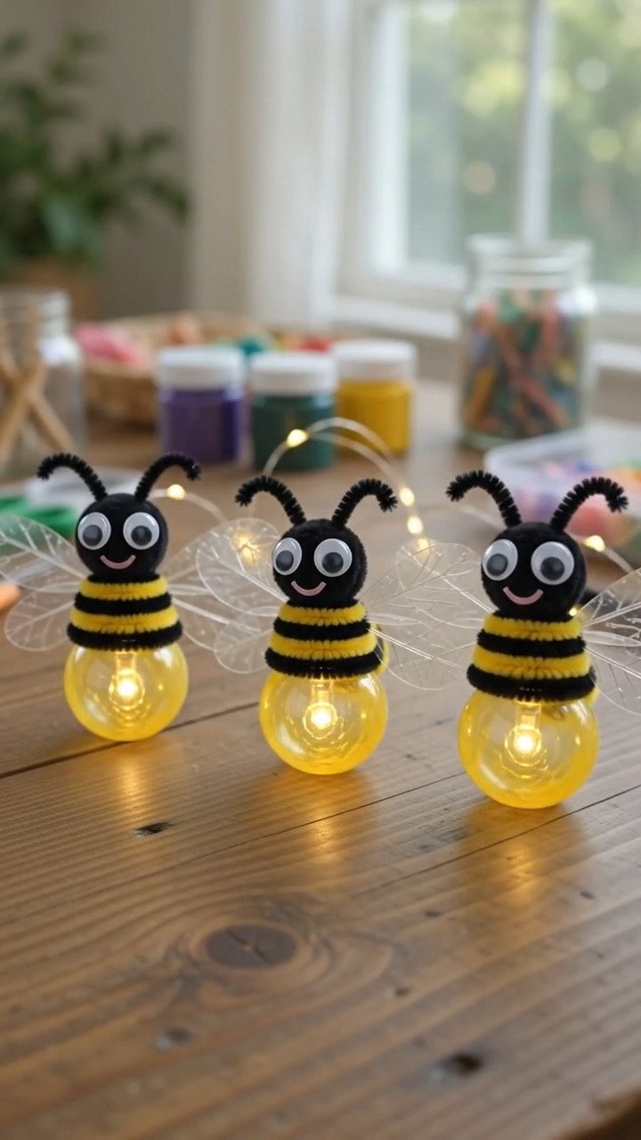 Create a glowing firefly decoration that adds a warm, magical touch to evening spaces with a simple handmade design. 10 Create a glowing firefly decoration that adds a warm, magical touch to evening spaces with a simple handmade design.