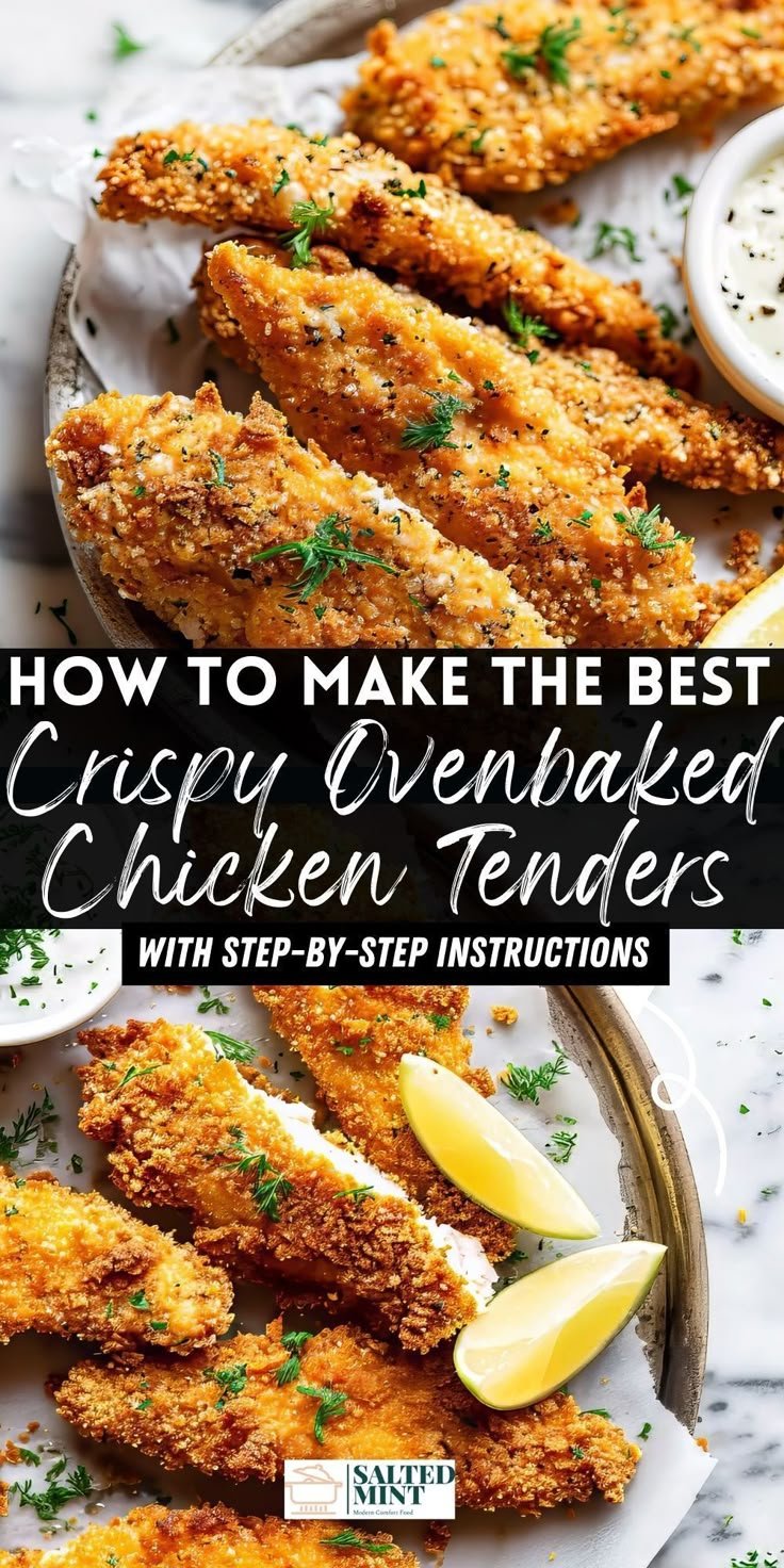 Crispy Oven Baked Chicken Tenders