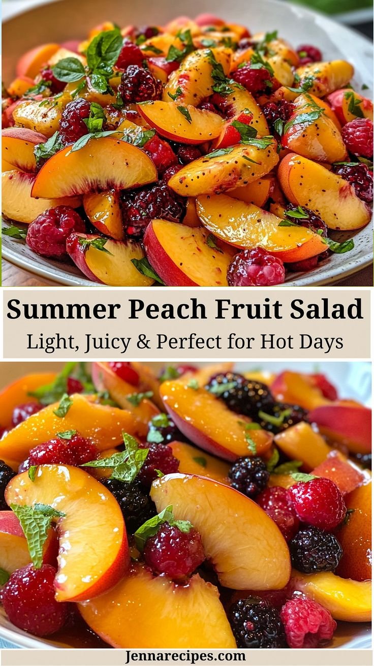 Refreshing Summer Peach Salad