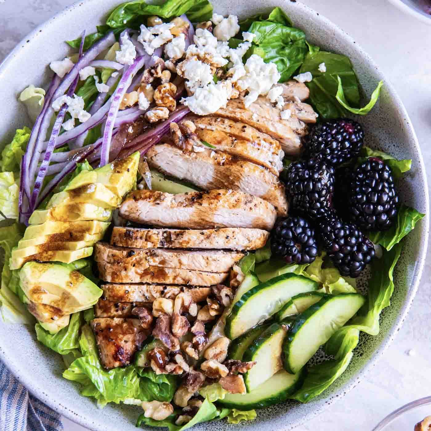 La MEILLEURE salade de poulet grillé