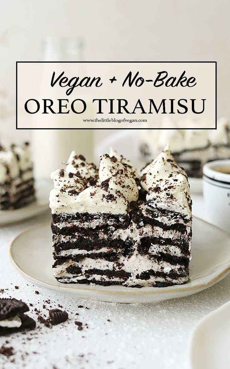 Easy Vegan Oreo Tiramisu