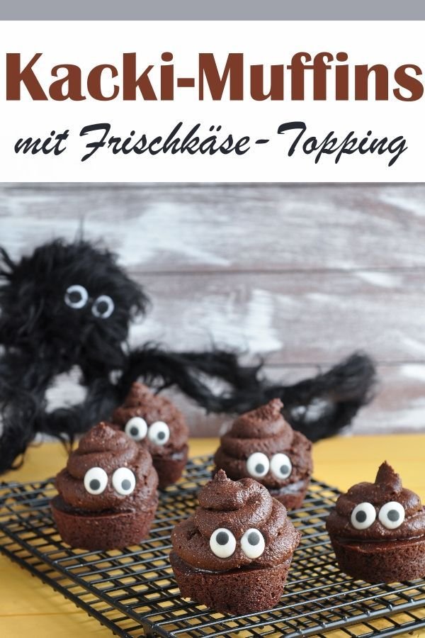 Kacki-Muffins. Für Halloween oder Karneval.