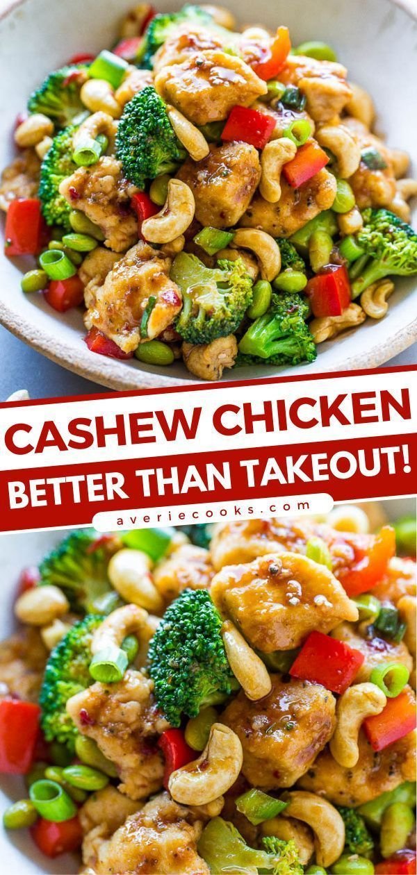Garlicky Chicken with Vegetables and Cashews