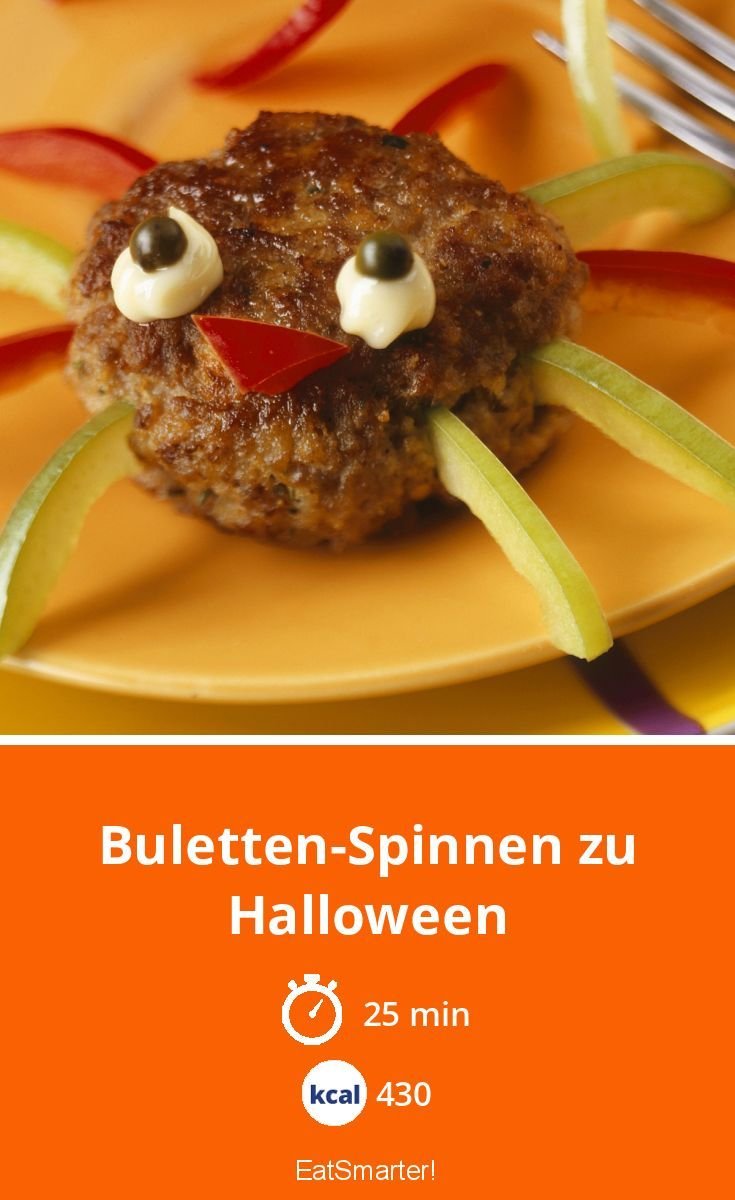 Buletten-Spinnen zu Halloween